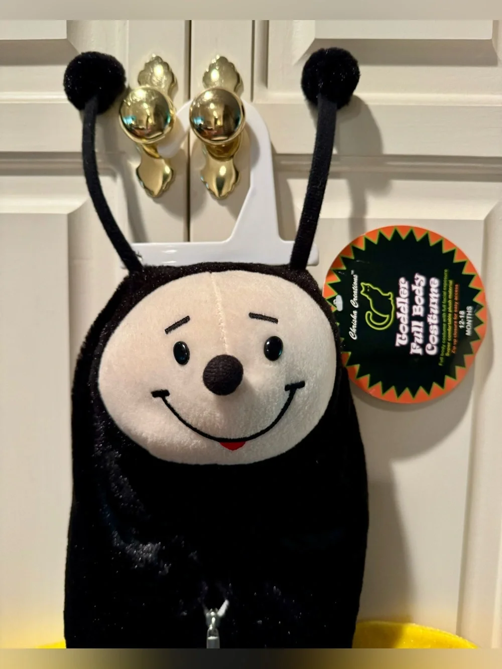 Toddler Full Body Bee Suit Costume by Chrisha Creations-Size 12-18 months - NWT